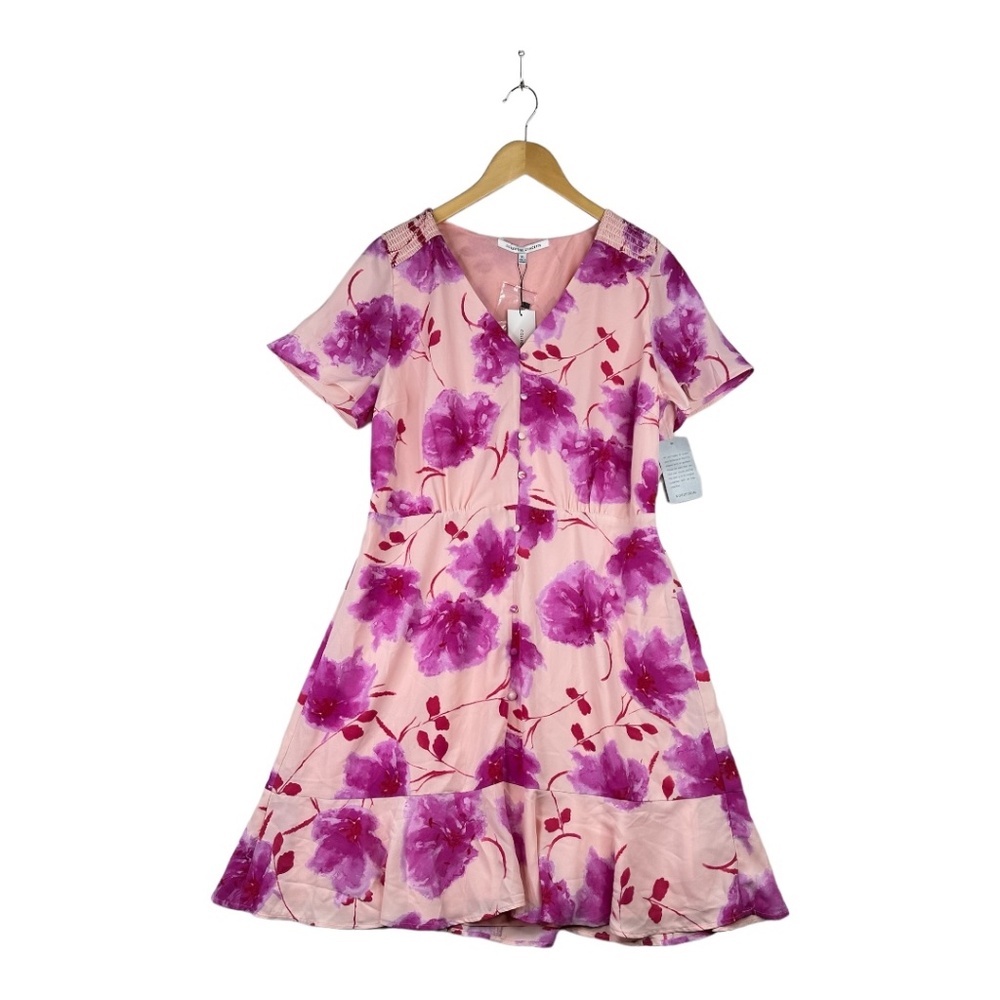 NWT Collective Concepts Nordstrom Pink Floral Dress Size XL